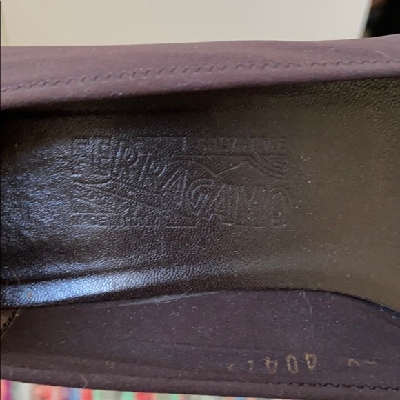 Salvatore Ferragamo brown kitten wedges - Picture 2 of 3